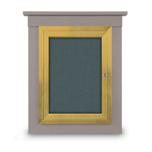 United Visual Products Sliding Glass Enclosed Letterboard, 60"x3, UV9006ACS-BRONZE-LICORI UV9006ACS-BRONZE-LICORI - main